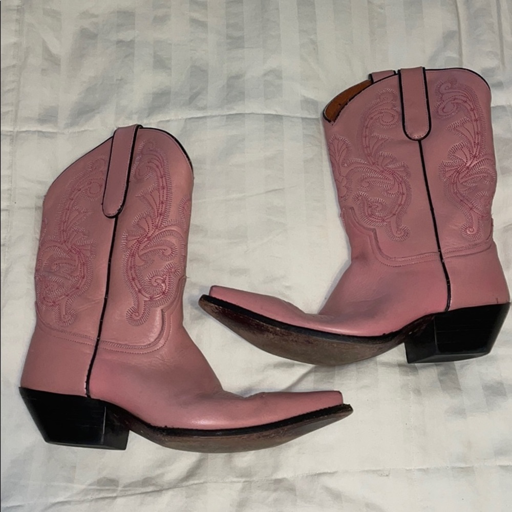 Pink Western Boots